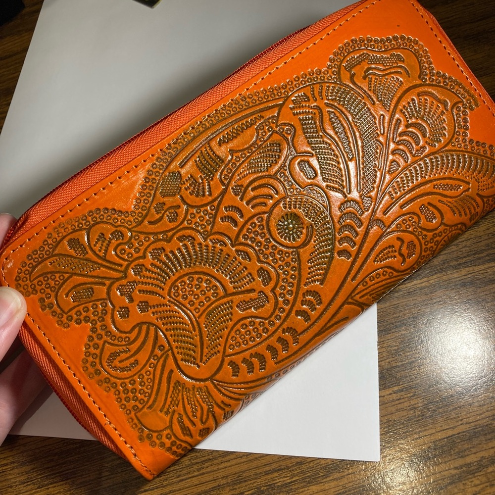 Embossed Genuine Leather Wallet